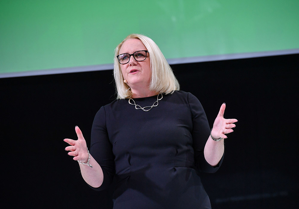 A Sunbelt colleague speaking to an audience
